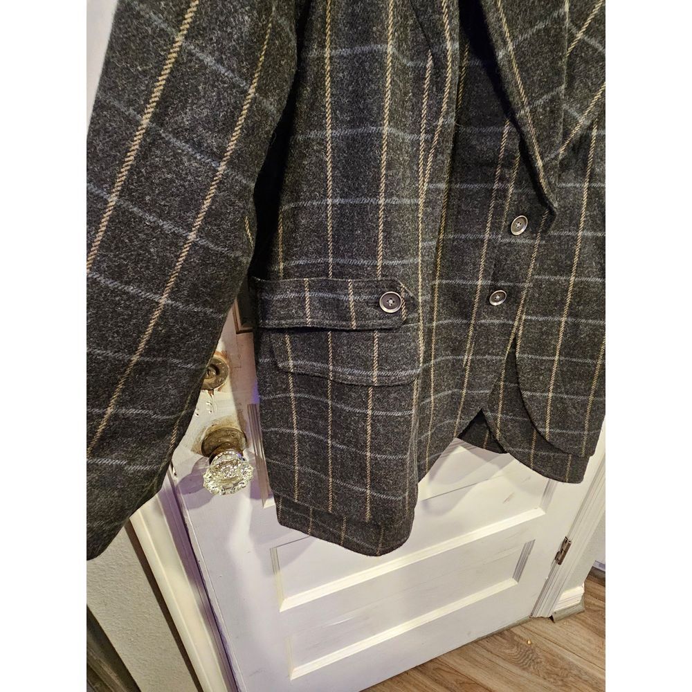 LYS Wool Blend Plaid Blazer‎ Style Coat  Women's Size 26 - Picture 3 of 7
